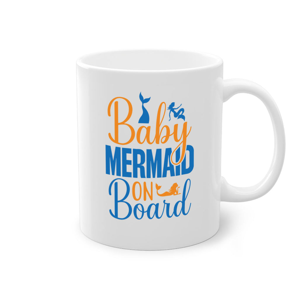 Baby Mermaid on Board 28#- mermaid-Mug / Coffee Cup
