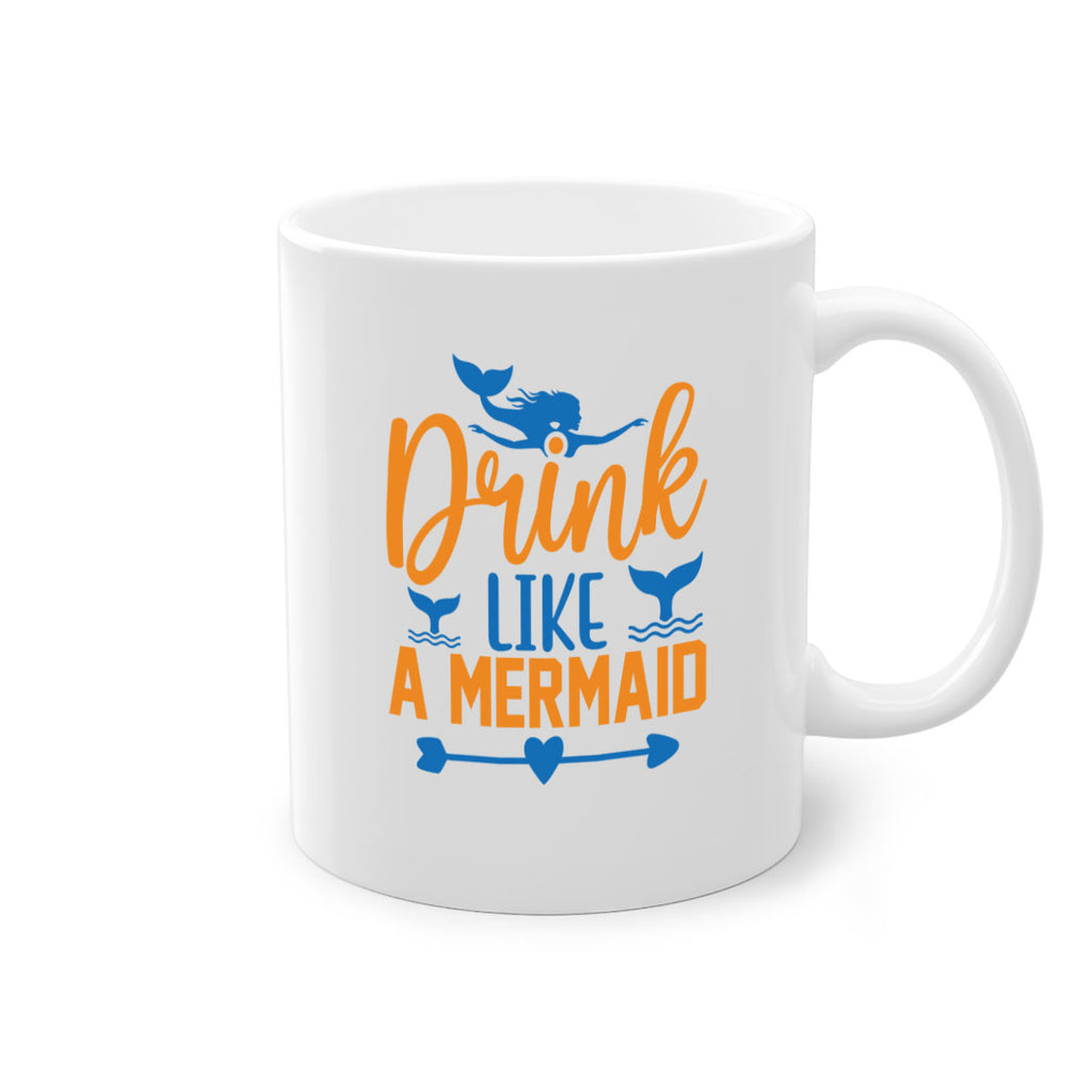 Drink Like a Mermaid 142#- mermaid-Mug / Coffee Cup