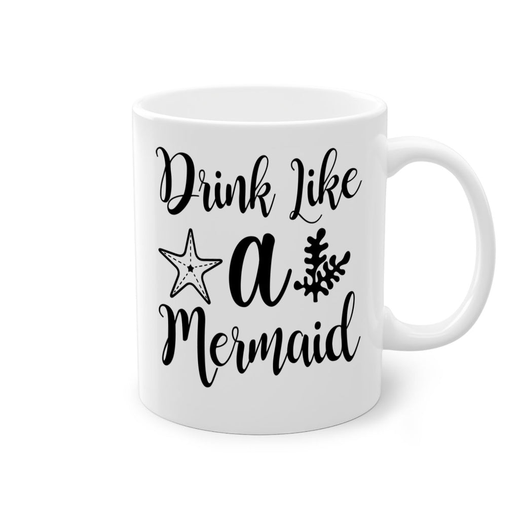 Drink like a mermaid 149#- mermaid-Mug / Coffee Cup