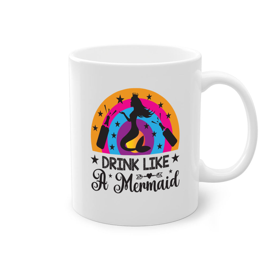 Drink like a mermaid 150#- mermaid-Mug / Coffee Cup