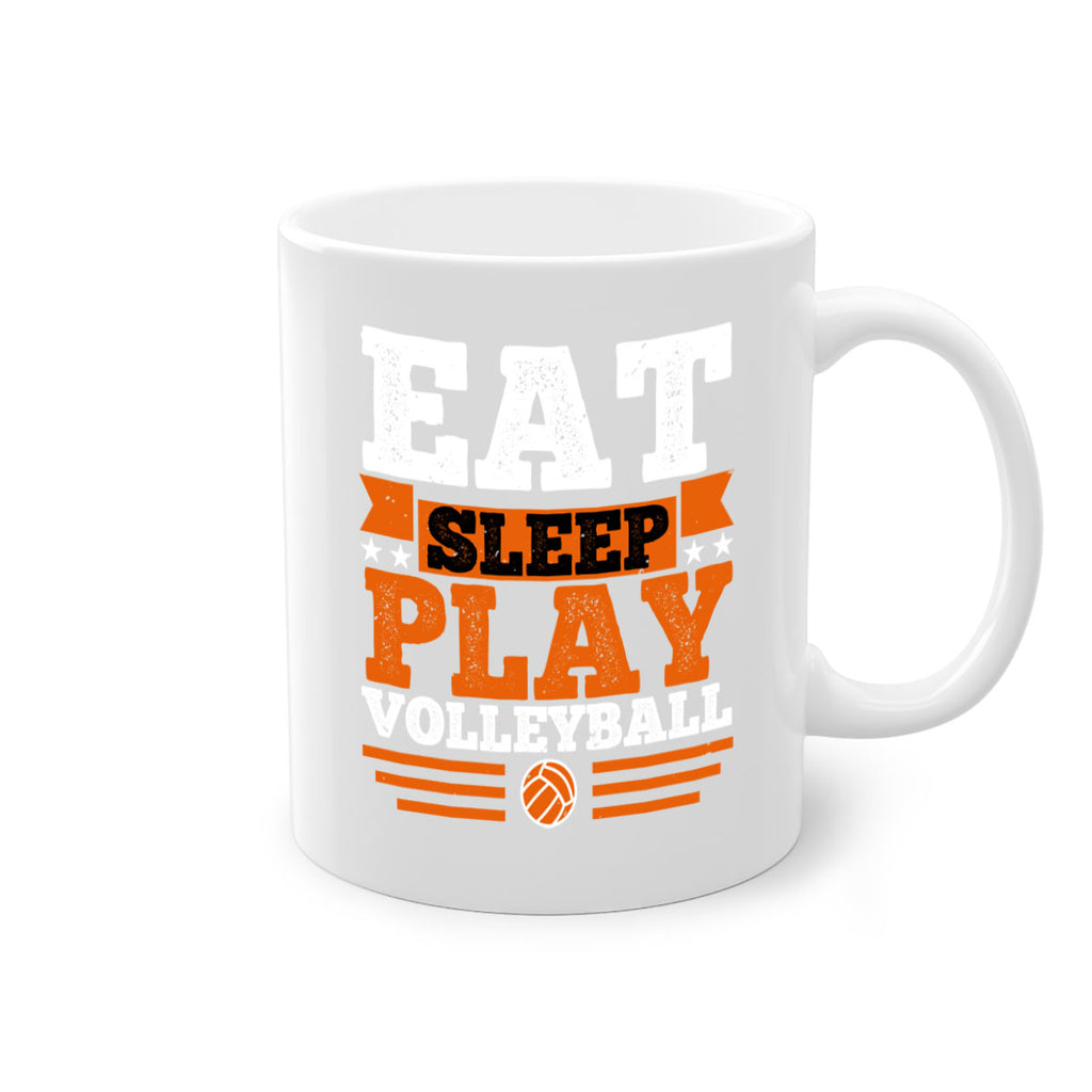 Eat sleep play volleyball 2340#- basketball-Mug / Coffee Cup