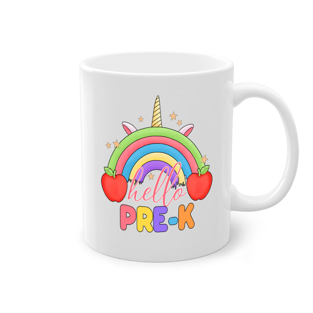 Hello PreK Unicorn Rainbow 7#- preK-Mug / Coffee Cup