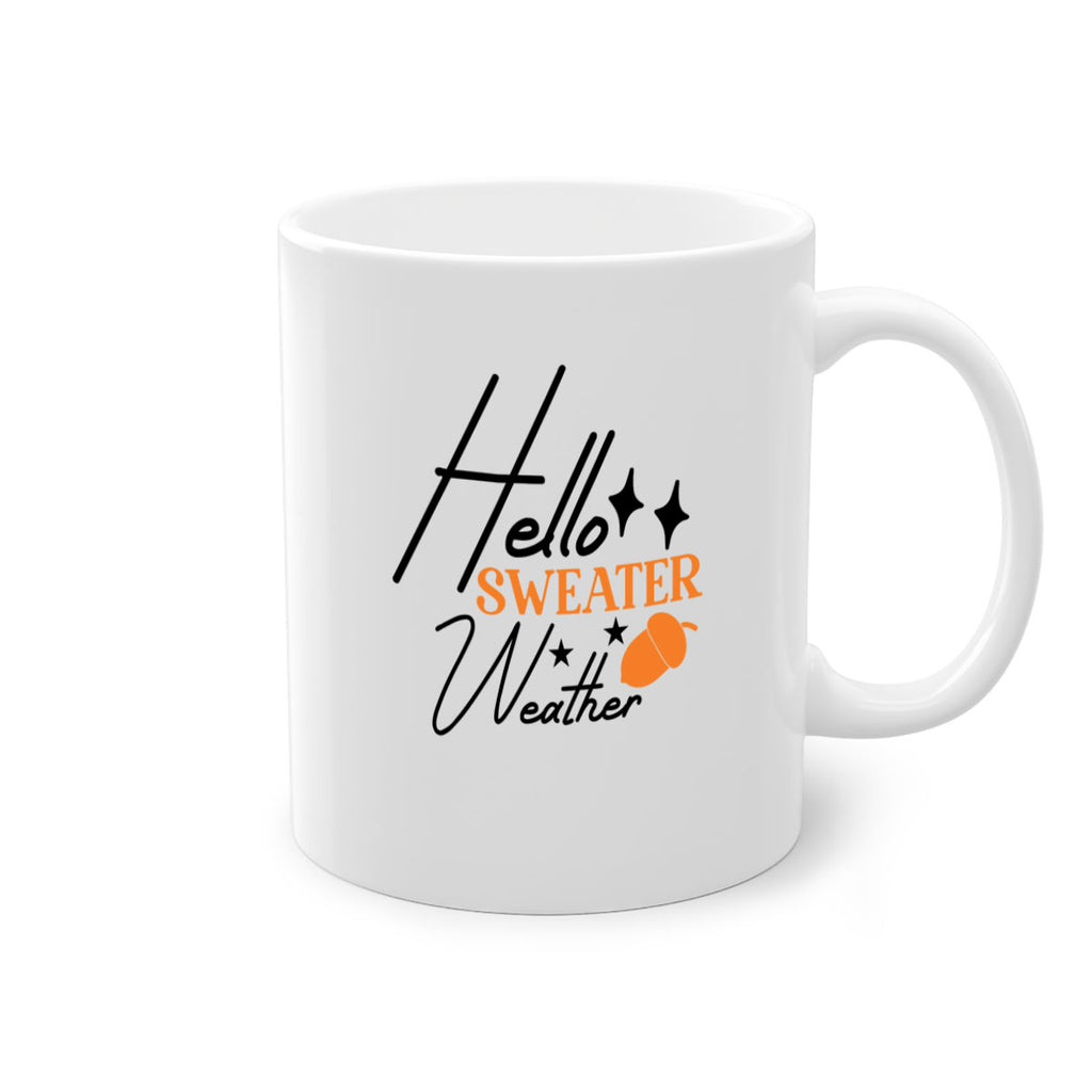 Hello Sweater Weather 296#- fall-Mug / Coffee Cup