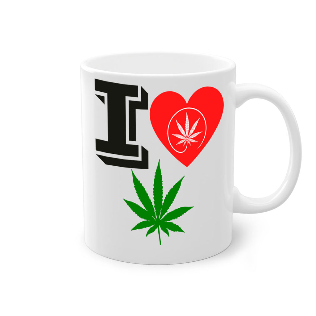 I love Cannabis heart 126#- marijuana-Mug / Coffee Cup