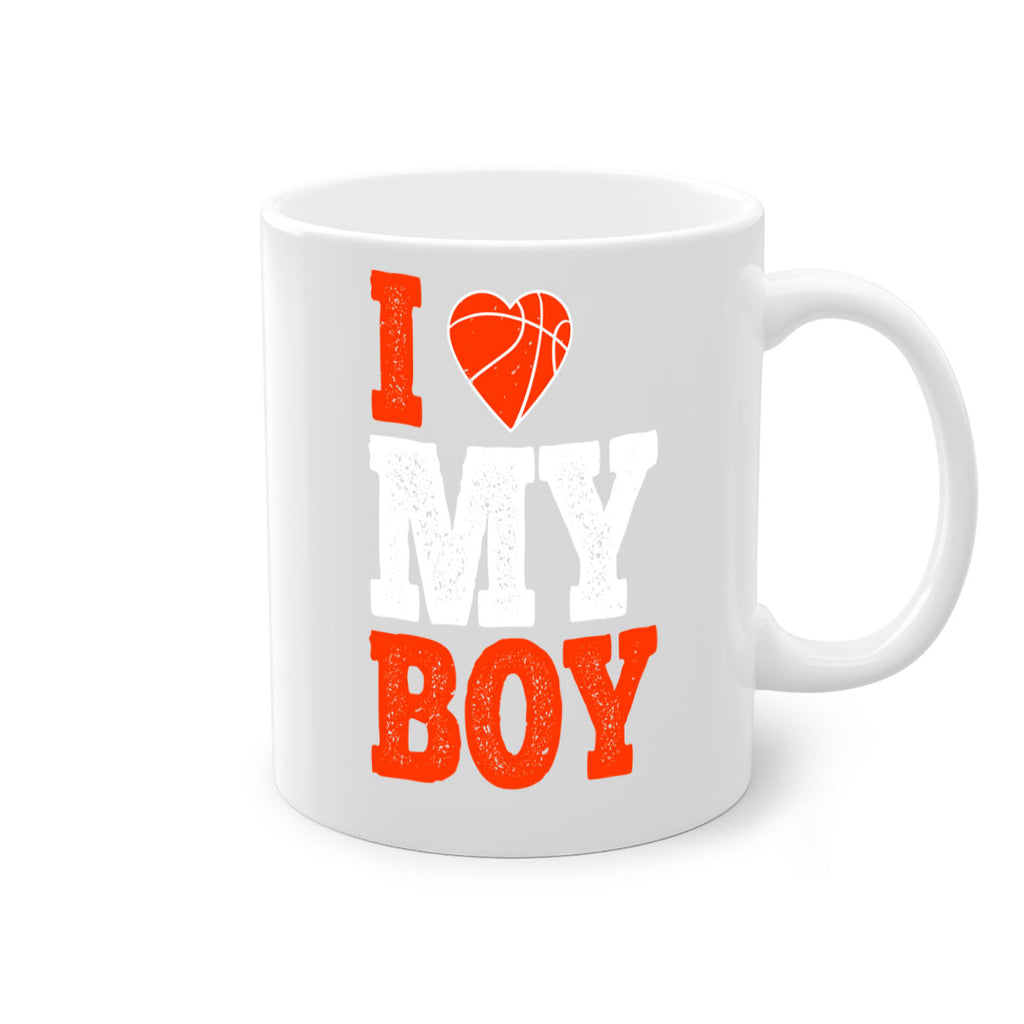 I love my boy 2255#- basketball-Mug / Coffee Cup
