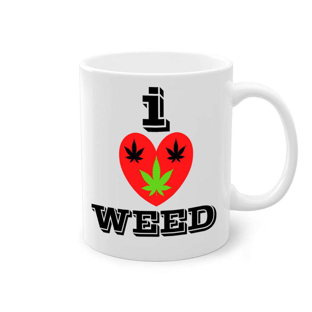 I love weed 128#- marijuana-Mug / Coffee Cup