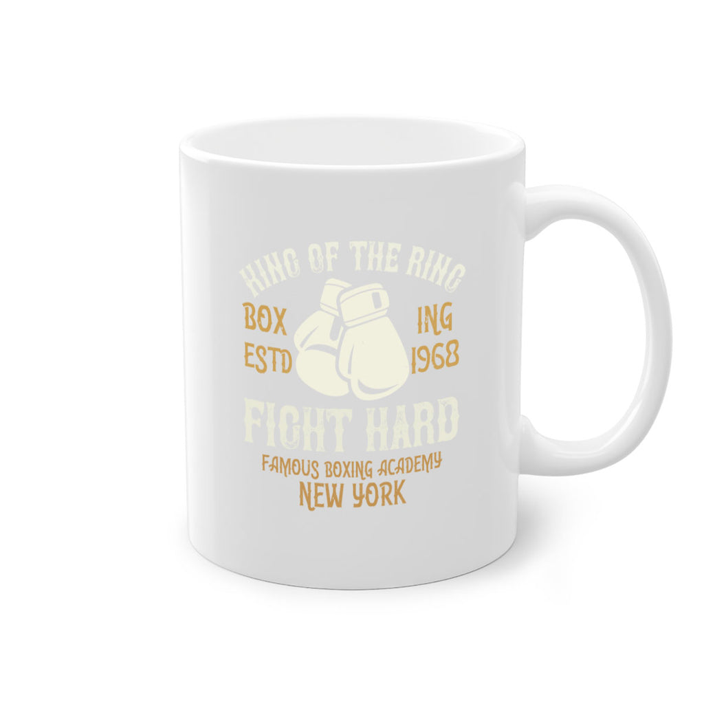 King Of The Ring Boxing Estd Fight Hard Famous Boxing Academy New York 1907#- boxing-Mug / Coffee Cup