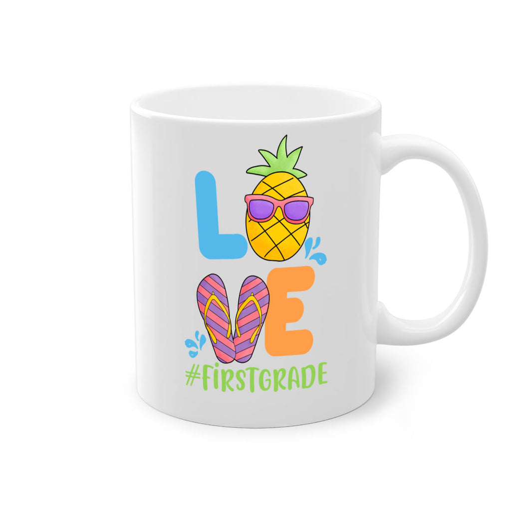 LOVE 1st Grade Summer Pineapple 8#- First Grade-Mug / Coffee Cup