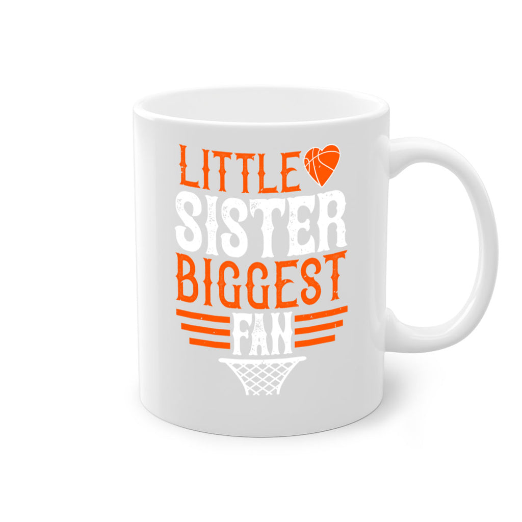 Little sister biggest fan 837#- basketball-Mug / Coffee Cup