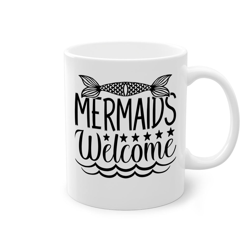 Mermaids Welcome 496#- mermaid-Mug / Coffee Cup