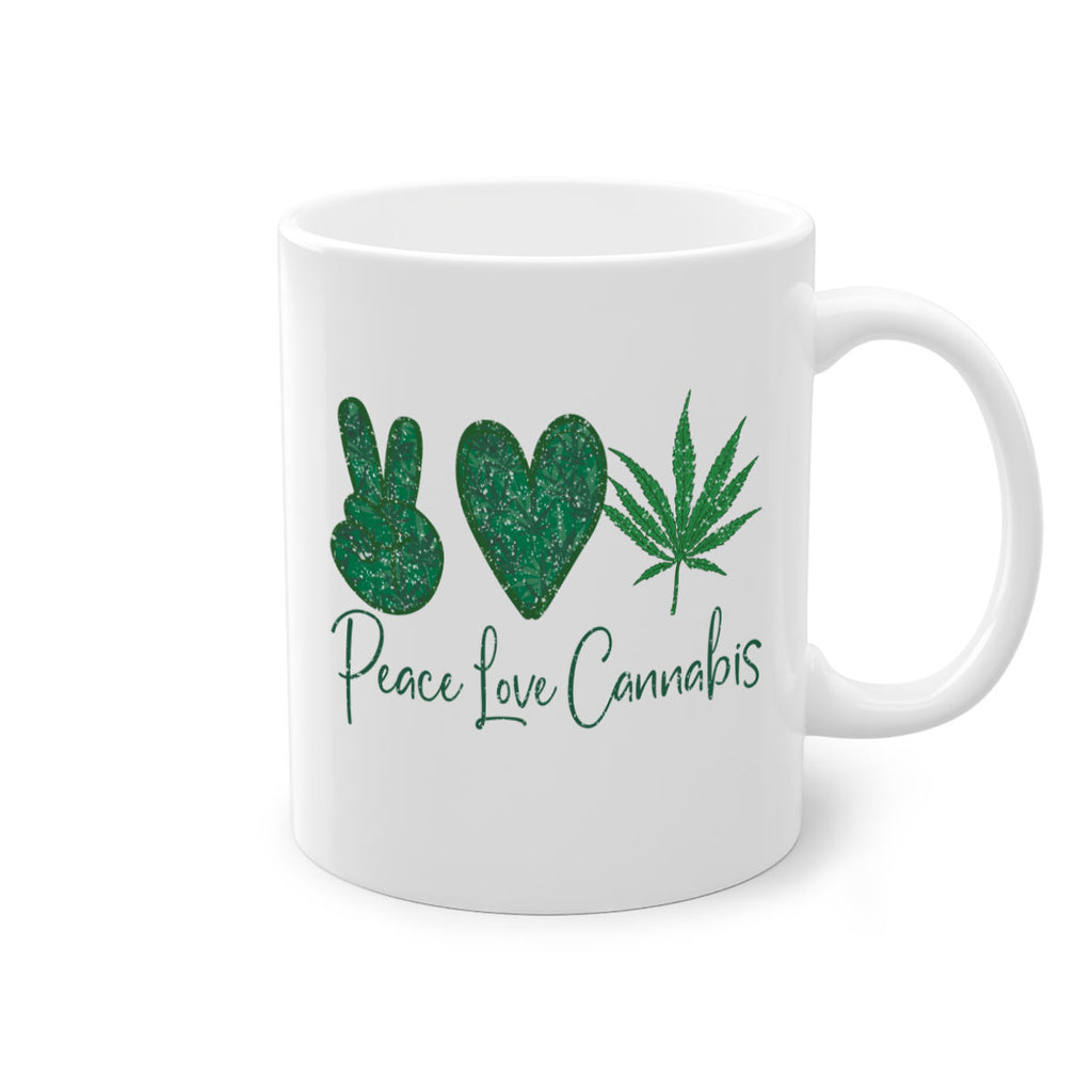 Peace Love Cannabis Sublimation 217#- marijuana-Mug / Coffee Cup