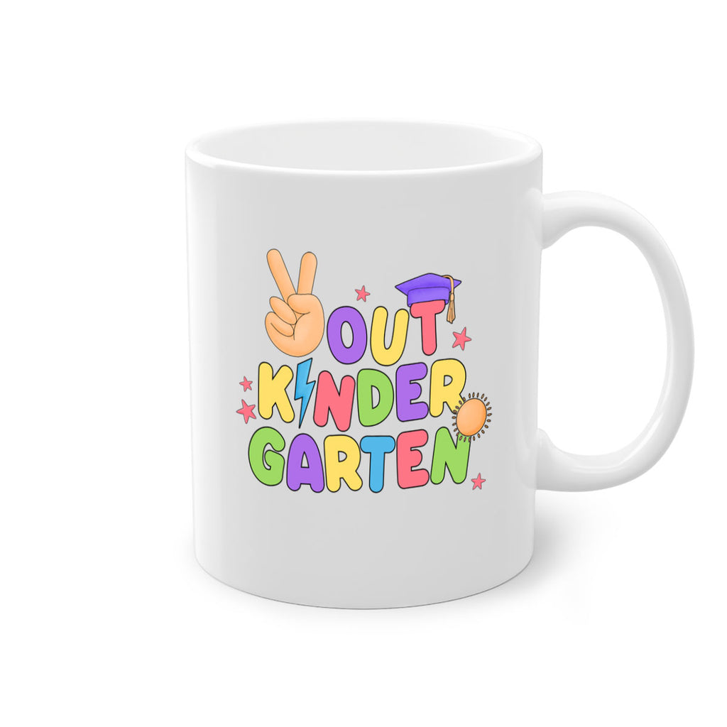 Peace Out Kindergarten Peace Hand 14#- Kindergarten-Mug / Coffee Cup