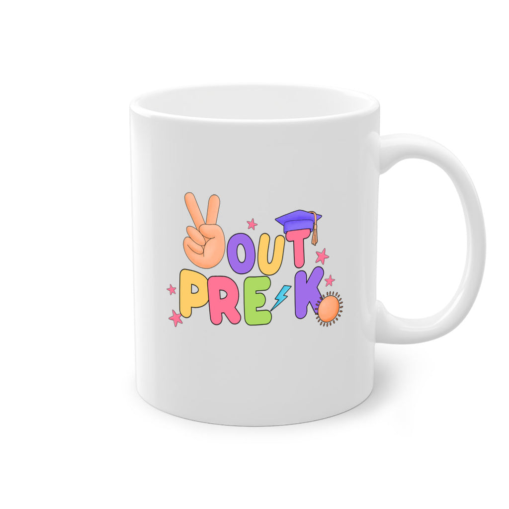 Peace Out PreK Peace Hand 22#- preK-Mug / Coffee Cup