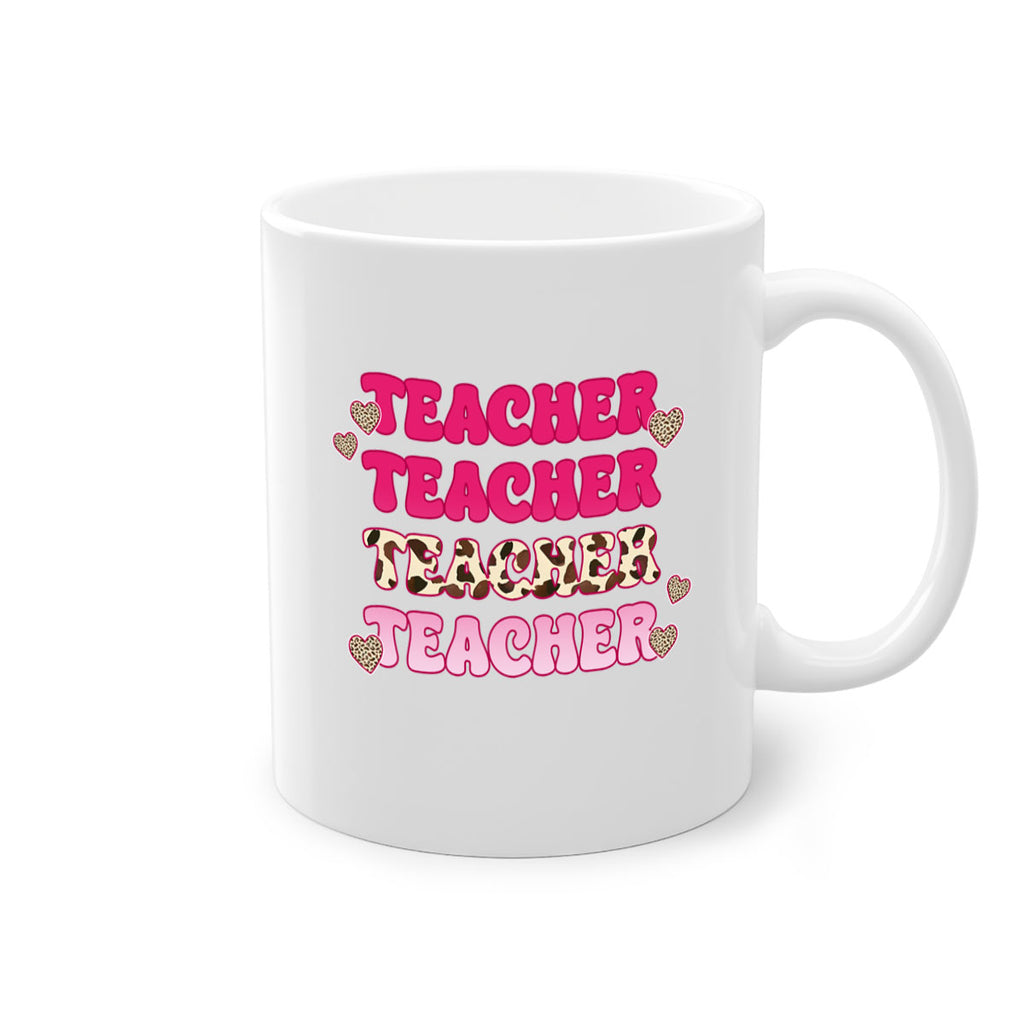 Retro Teacher Valentine 10#- teacher-Mug / Coffee Cup