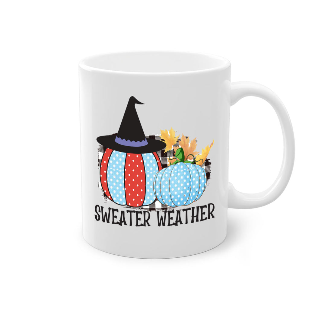 Sweater Weather Pumpkin Gnome 586#- fall-Mug / Coffee Cup