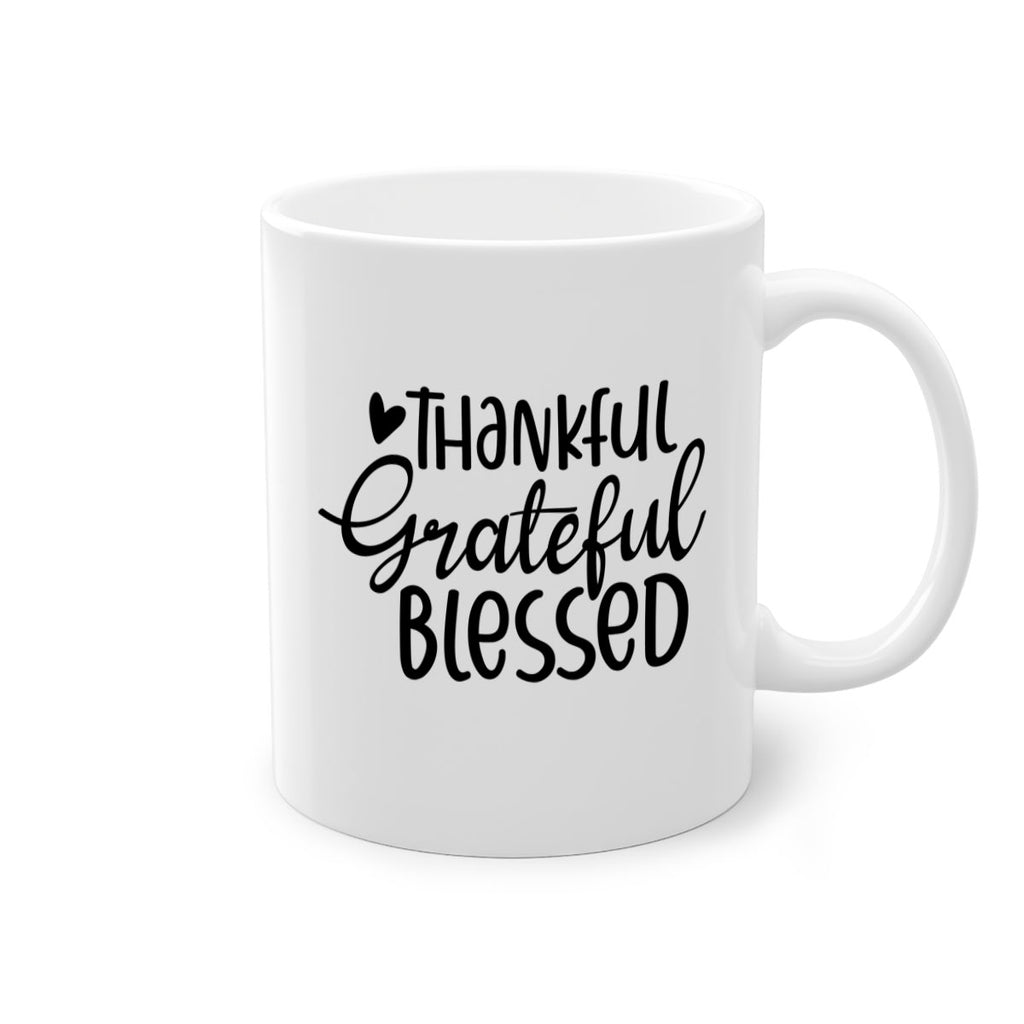 Thankful Grateful Blessed 605#- fall-Mug / Coffee Cup