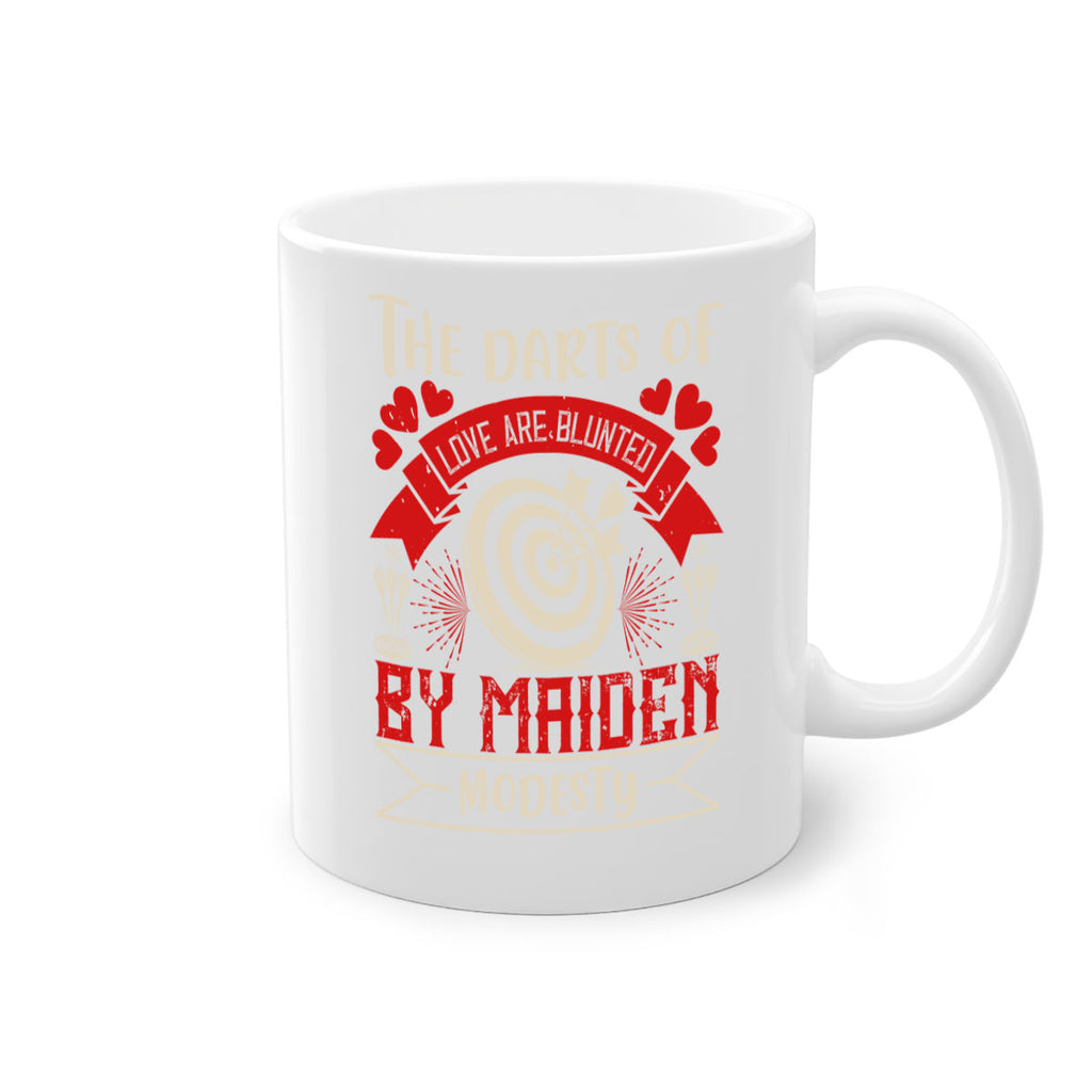 The darts of love are blunted by maiden modesty 1795#- darts-Mug / Coffee Cup