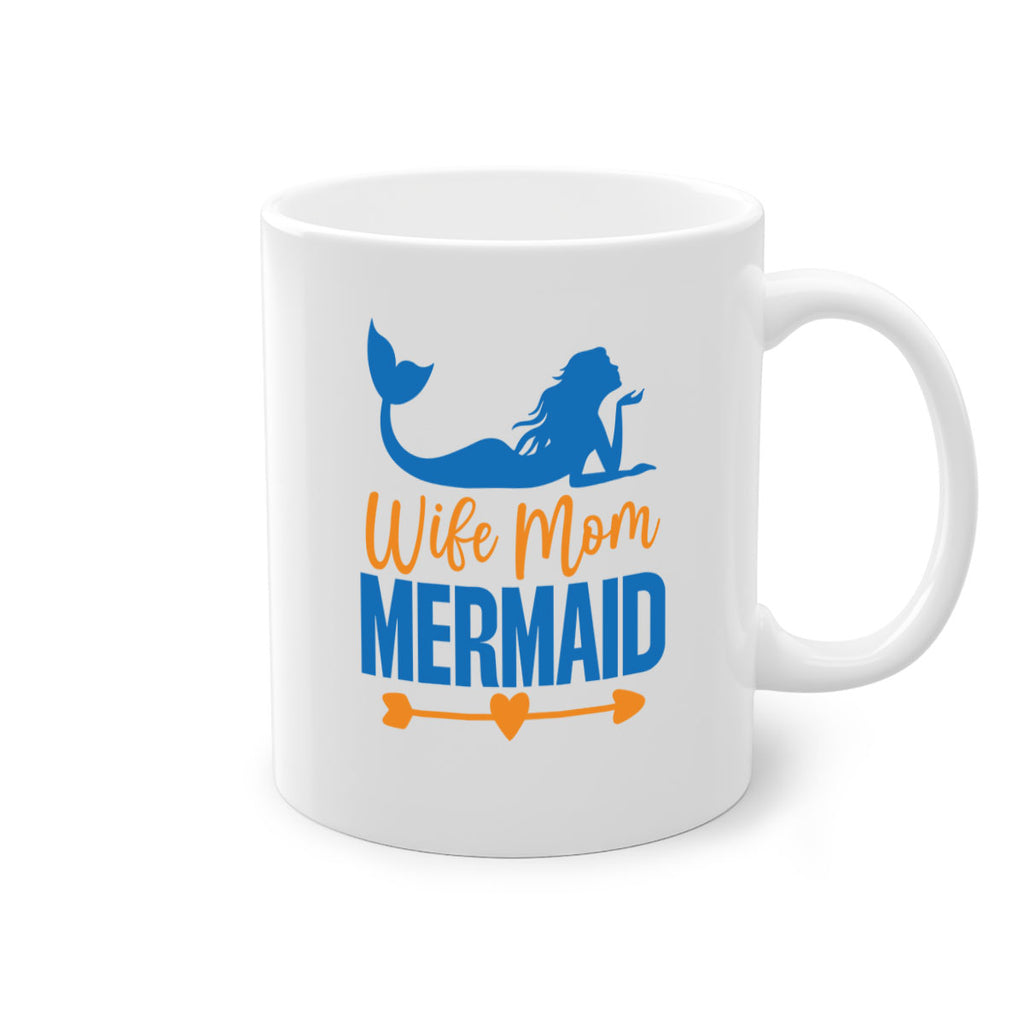 Wife Mom Mermaid 673#- mermaid-Mug / Coffee Cup