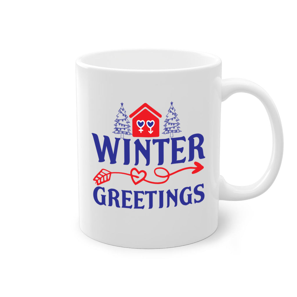 Winter Greetings 551#- winter-Mug / Coffee Cup
