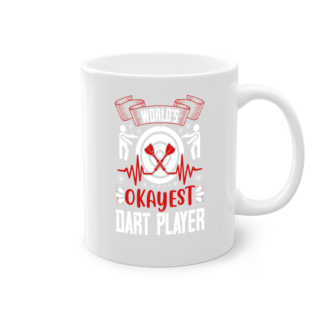 Worlds okayest dart player 1735#- darts-Mug / Coffee Cup