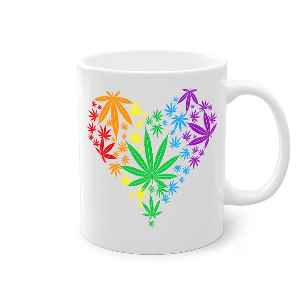 marijuana heart 200#- marijuana-Mug / Coffee Cup