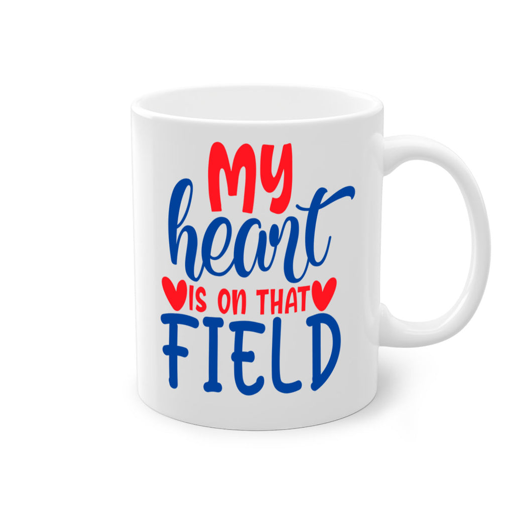 my heart is on that field 2050#- baseball-Mug / Coffee Cup