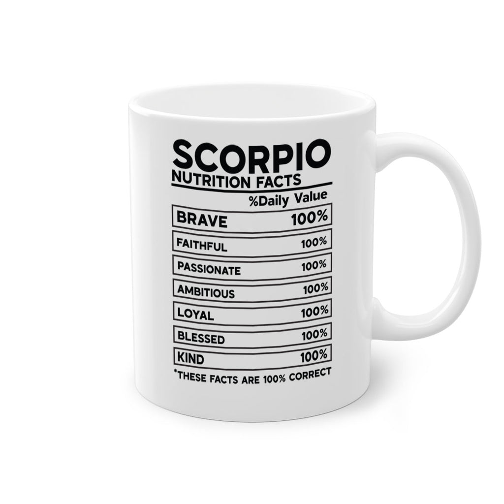 scorpio Nutrition Facts 434#- zodiac-Mug / Coffee Cup