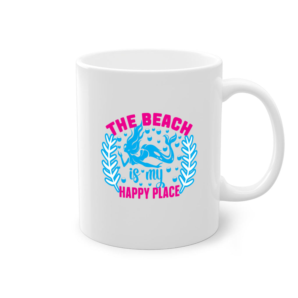 the beach is my happy place 626#- mermaid-Mug / Coffee Cup