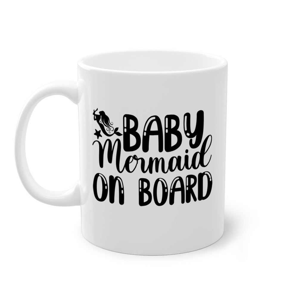 Baby Mermaid on Board 35#- mermaid-Mug / Coffee Cup