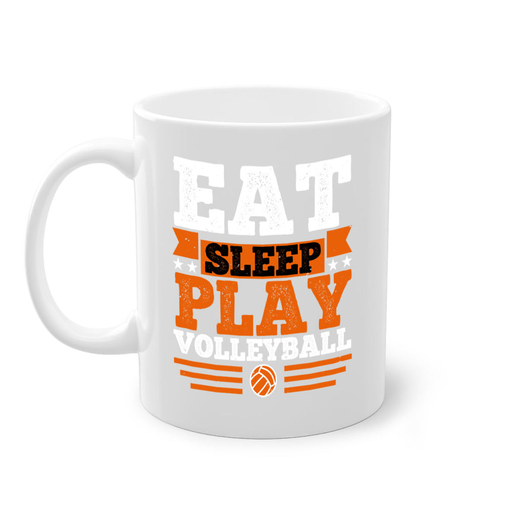 Eat sleep play volleyball 2341#- basketball-Mug / Coffee Cup