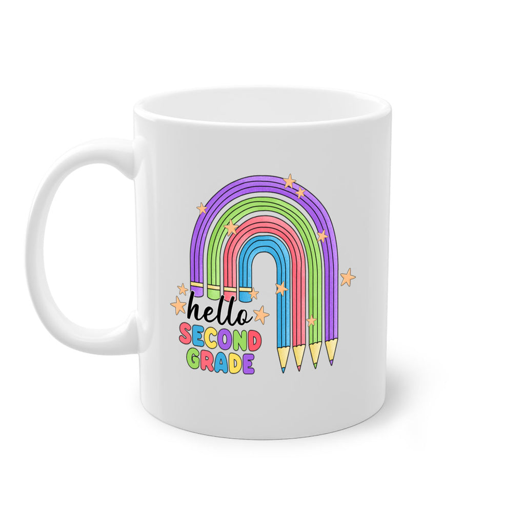 Hello 2nd Grade Pencil Rainbow 11#- second grade-Mug / Coffee Cup