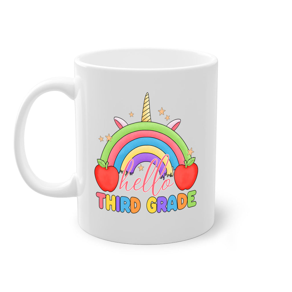 Hello 3rd Grade Unicorn Rainbow 13#- Third Grade-Mug / Coffee Cup