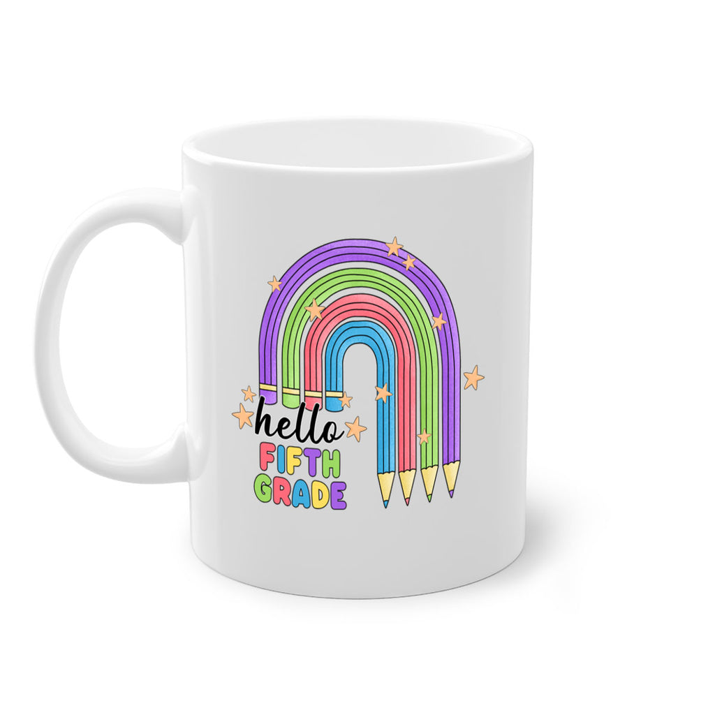 Hello 5th Grade Pencil Rainbow 13#- 5th grade-Mug / Coffee Cup