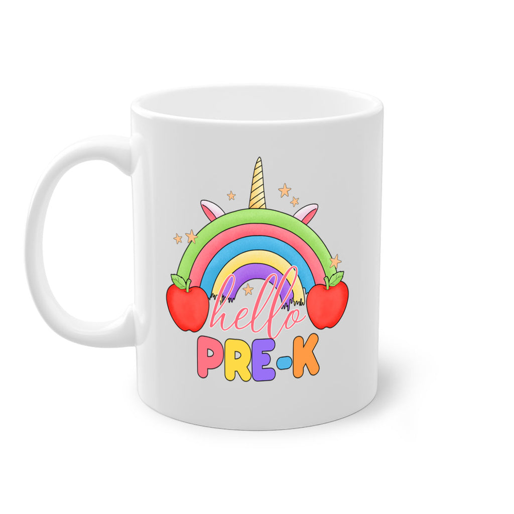 Hello PreK Unicorn Rainbow 7#- preK-Mug / Coffee Cup