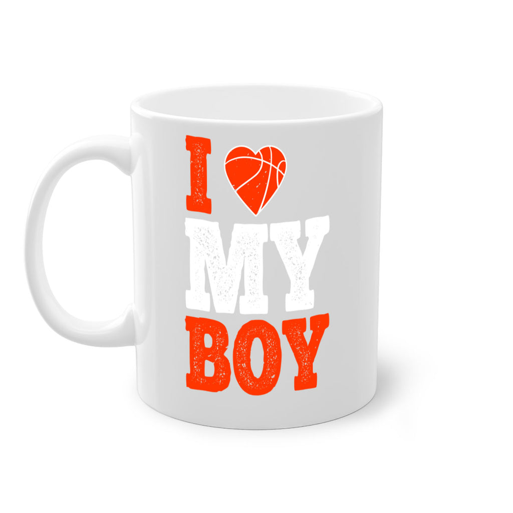 I love my boy 1108#- basketball-Mug / Coffee Cup