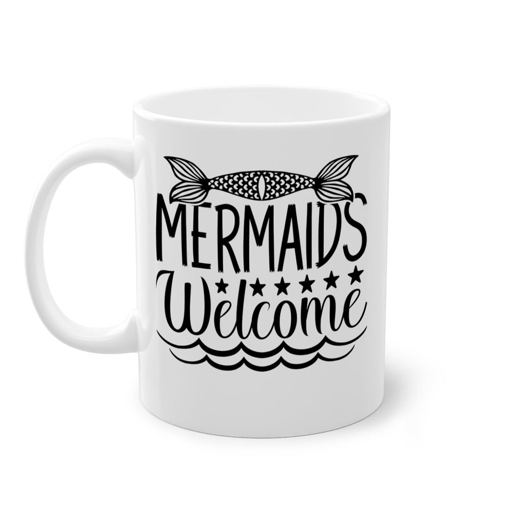 Mermaids Welcome 496#- mermaid-Mug / Coffee Cup