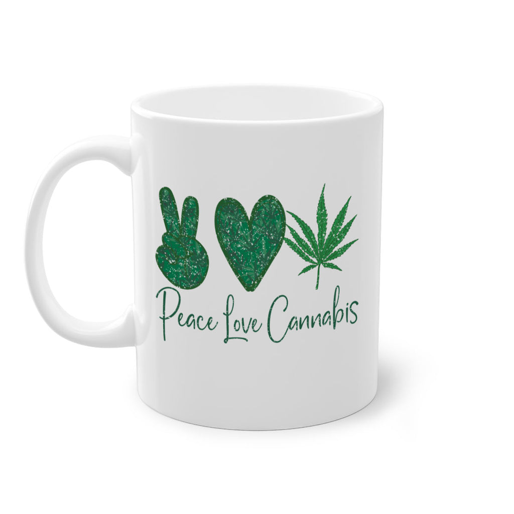 Peace Love Cannabis Sublimation 217#- marijuana-Mug / Coffee Cup