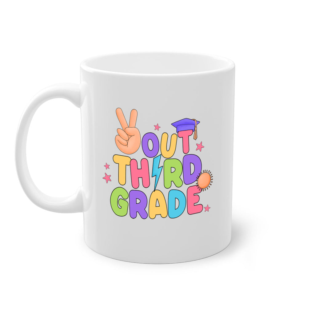 Peace Out 3rd Grade Peace 18#- Third Grade-Mug / Coffee Cup