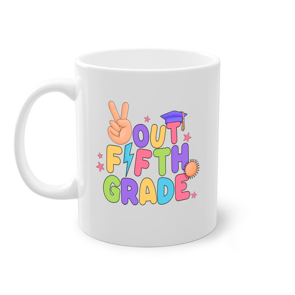 Peace Out 5th Grade Peace 20#- 5th grade-Mug / Coffee Cup