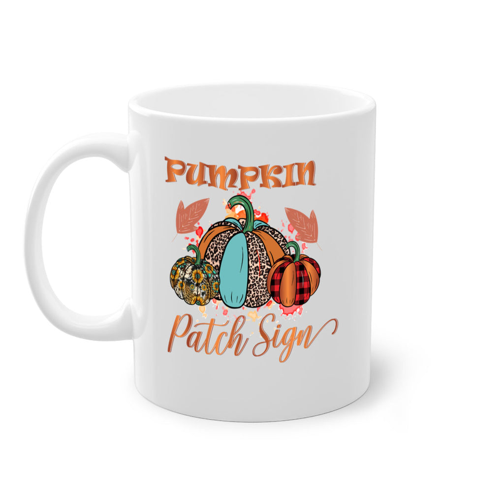 Pumpkin Patch Sign 530#- fall-Mug / Coffee Cup