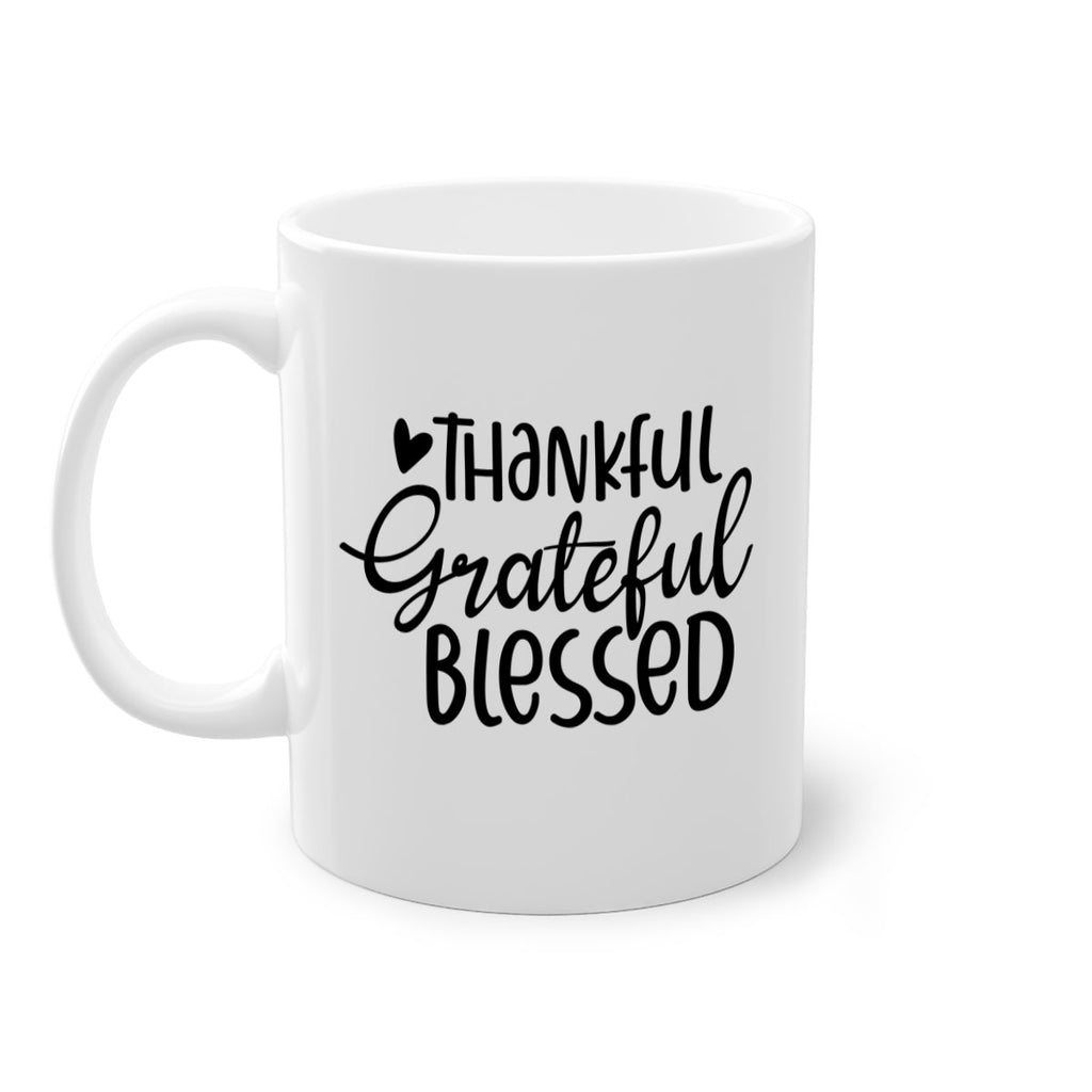 Thankful Grateful Blessed 605#- fall-Mug / Coffee Cup