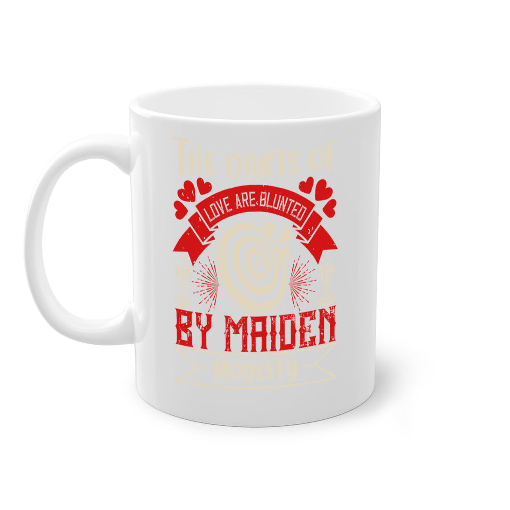 The darts of love are blunted by maiden modesty 1795#- darts-Mug / Coffee Cup