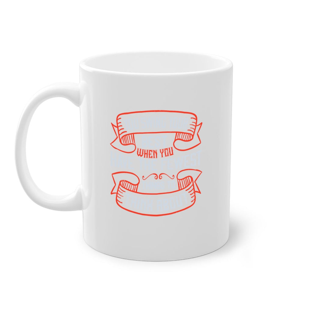 You swing your best when you have the fewest things to think about 1734#- golf-Mug / Coffee Cup