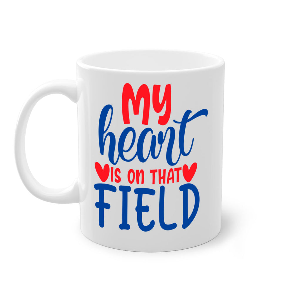 my heart is on that field 2050#- baseball-Mug / Coffee Cup