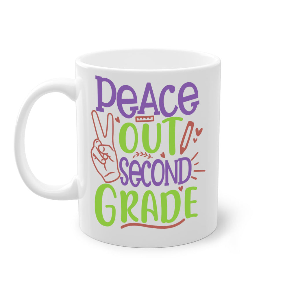 peace out 2nd grade 1#- second grade-Mug / Coffee Cup