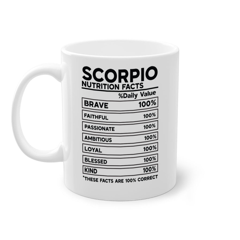 scorpio Nutrition Facts 434#- zodiac-Mug / Coffee Cup