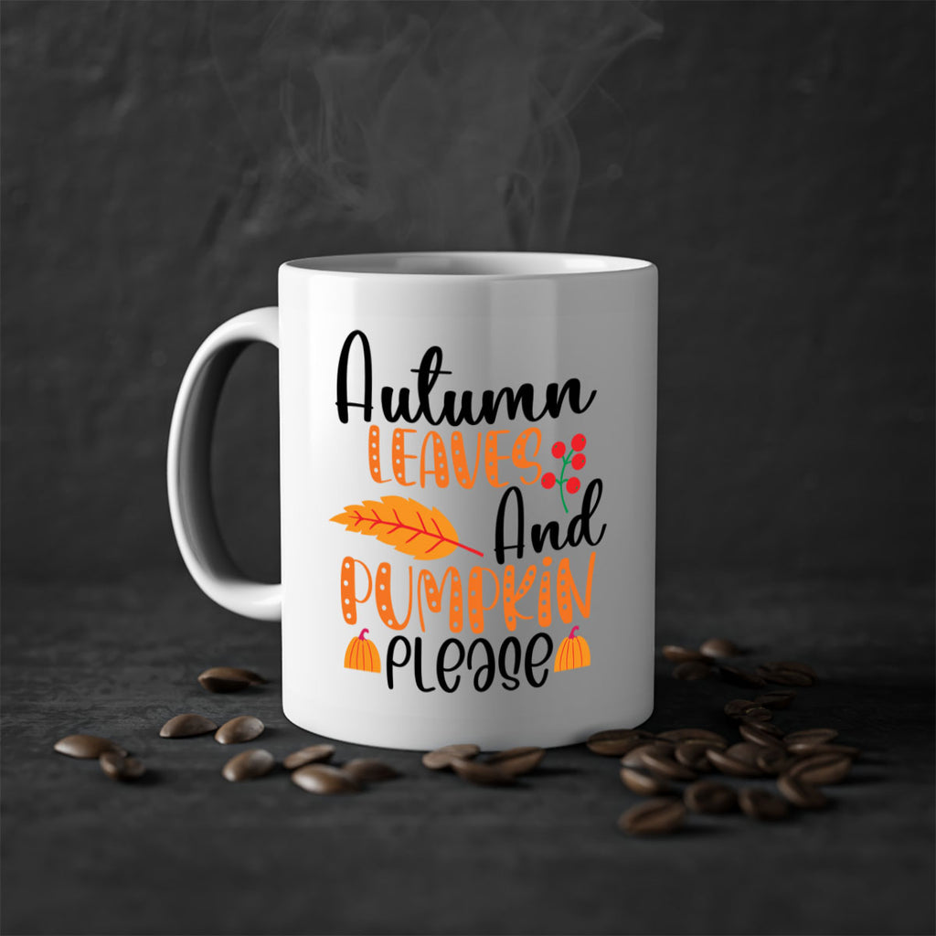 Autumn Leaves And Pumpkin Please 26#- fall-Mug / Coffee Cup