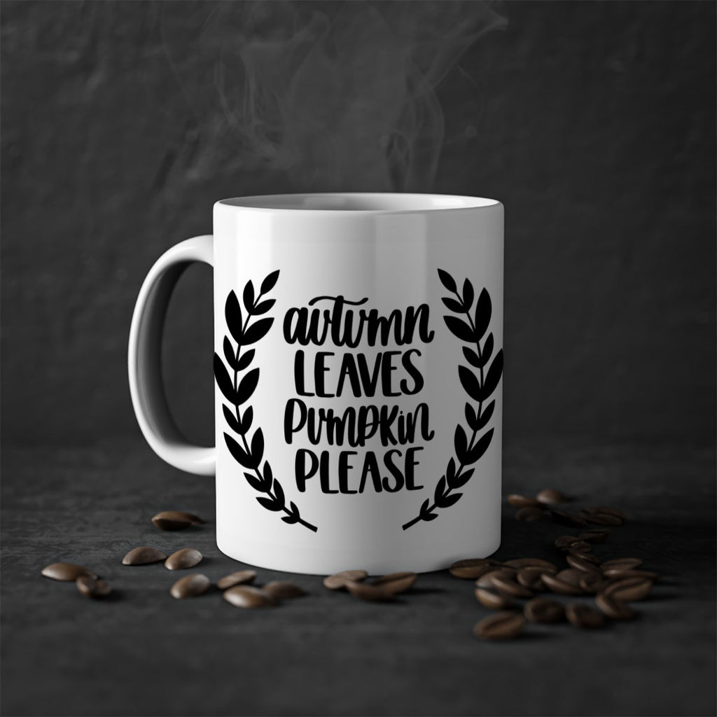 Autumn Leaves Pumpkin Please 476#- fall-Mug / Coffee Cup