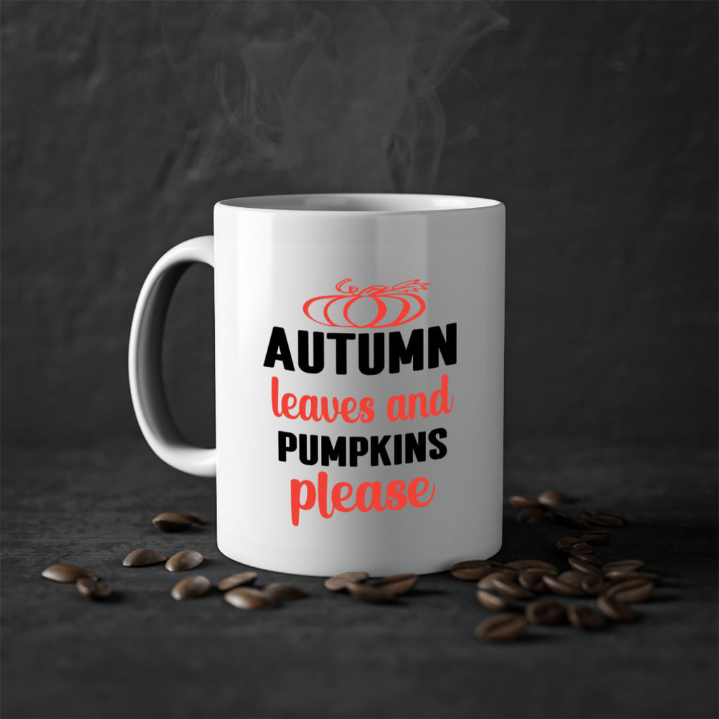 Autumn leaves and pumpkins please 27#- fall-Mug / Coffee Cup