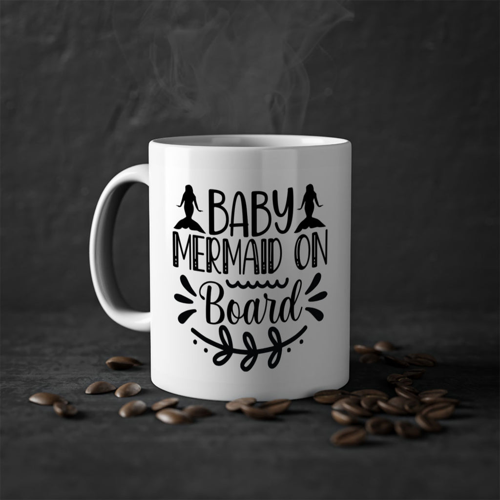 Baby mermaid on board 30#- mermaid-Mug / Coffee Cup